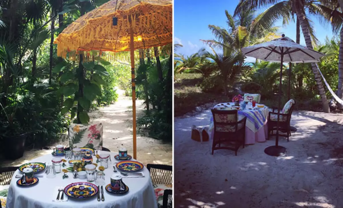 Posteriormente Kris mostró lo encantada que estaba con los diferentes spots en los que tomaban los alimentos.