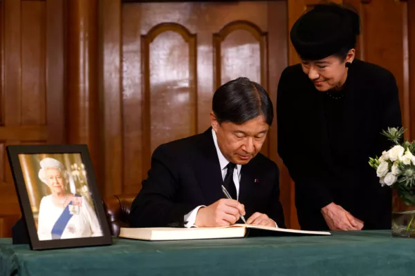 Los emperadores de Japón Naruhito y Masako