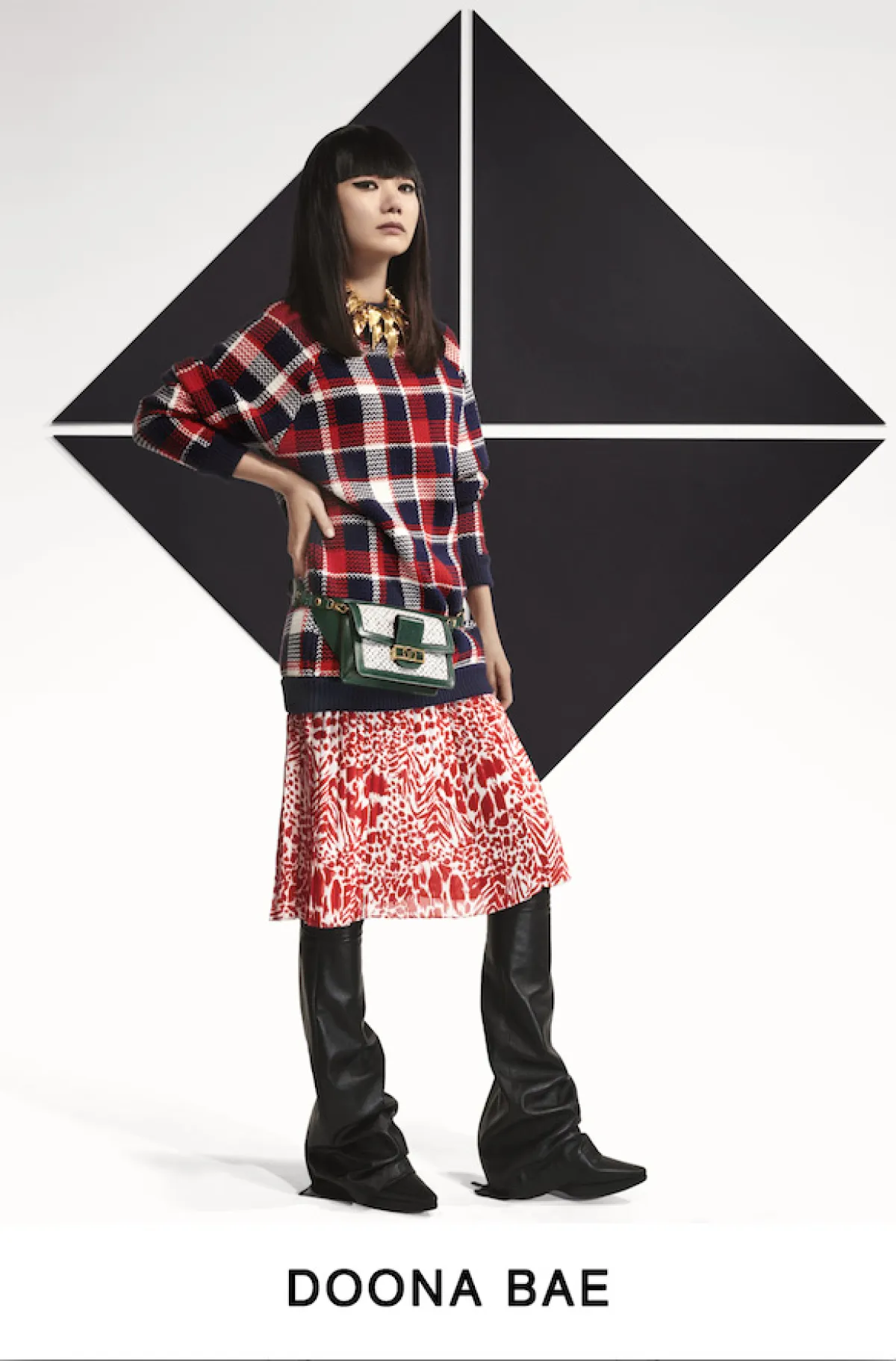 La actriz y fotógrafa surcoreana en Louis Vuitton Pre-Fall 2019