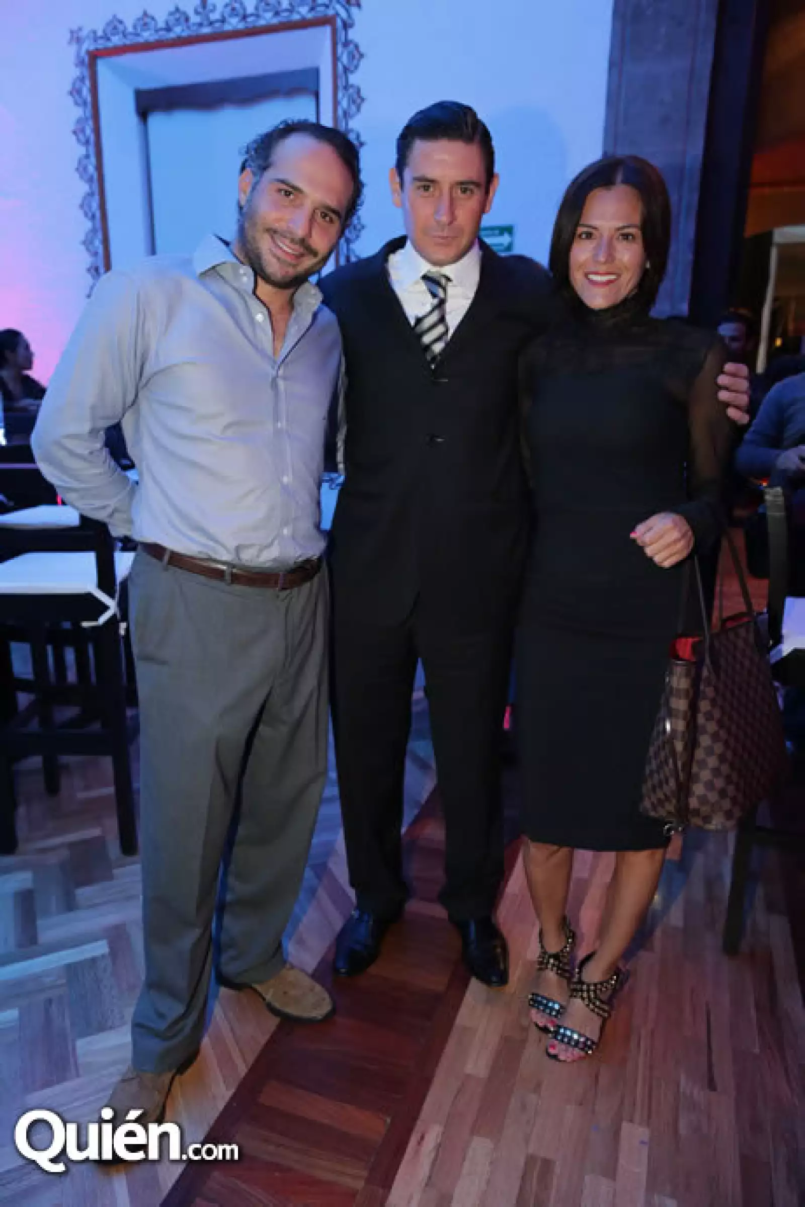 Víctor Herrera, Carlo Scapigliati y Gloria Mares
