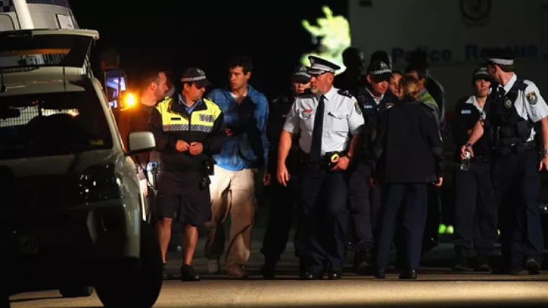Australia - policía - collar bomba