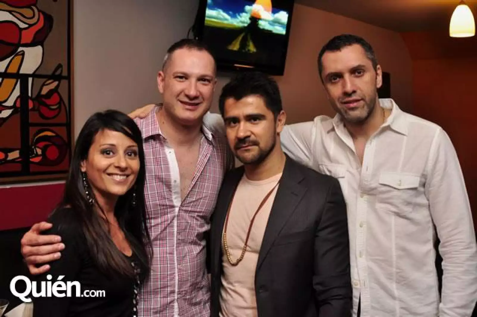 Luisa Gutiérrez,César Aristóteles,Jorge Girón y Héctor Naime