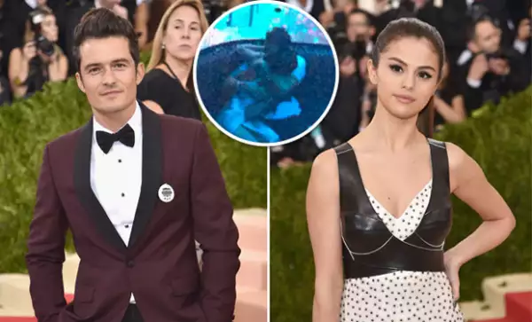 Orlando y Selena fueron captados en un momento íntimo en un club de Las Vegas.