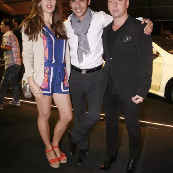 Amparo Barcia, Alejandro Carapella y Diego Jansenson