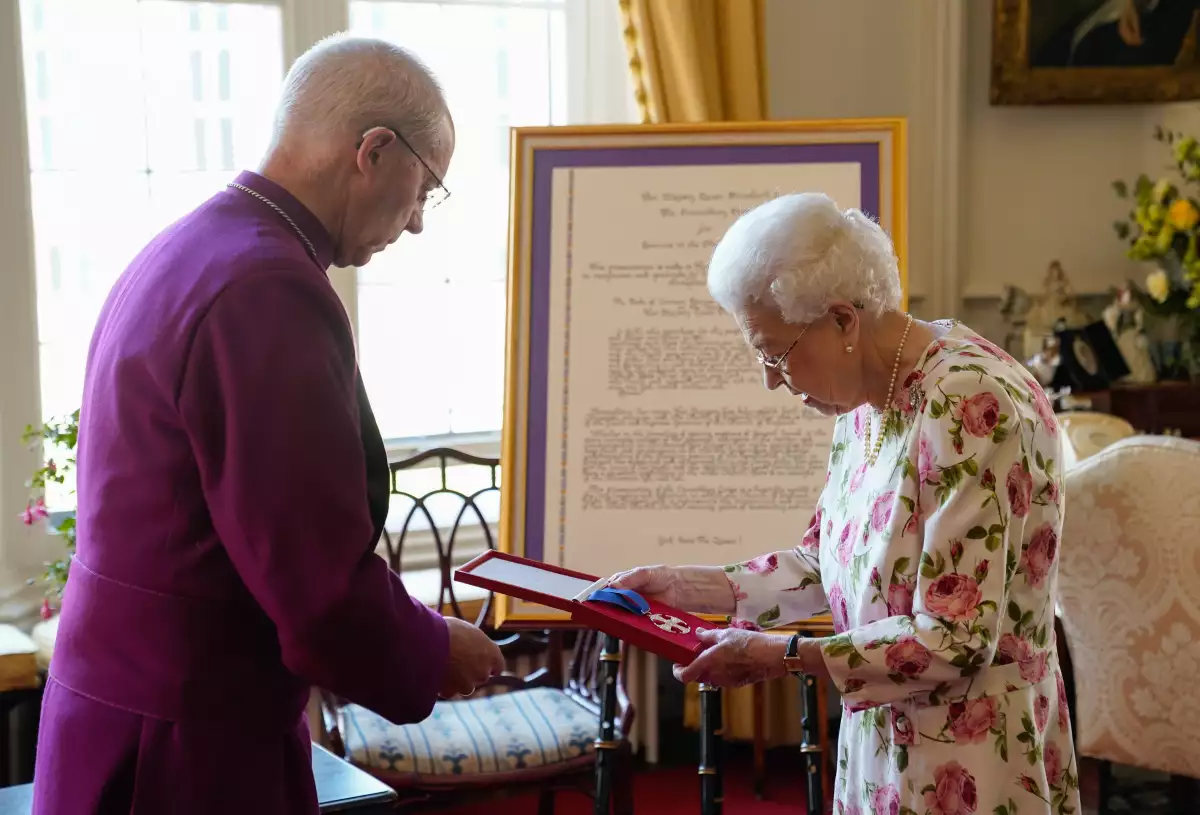 Queen Elizabeth II Receives The Archbishop Of Canterbury