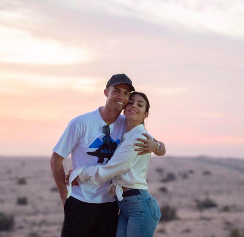 Gerogina Rodríguez y Cristiano Ronaldo