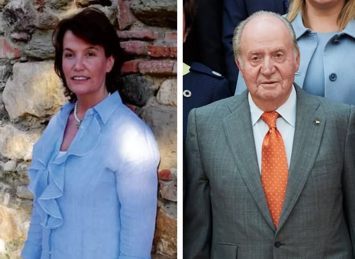 Ingrid Sartiau y Juan Carlos de España