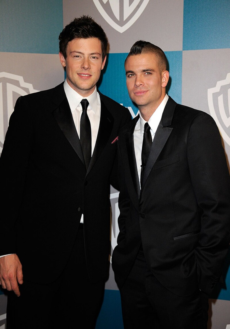 Mark Salling junto al fallecido actor Cory Monteith, con quien actuó en Glee.