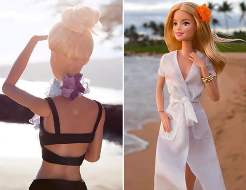 Durante su viaje a Hawaii, Barbie posó para 16 imágenes.