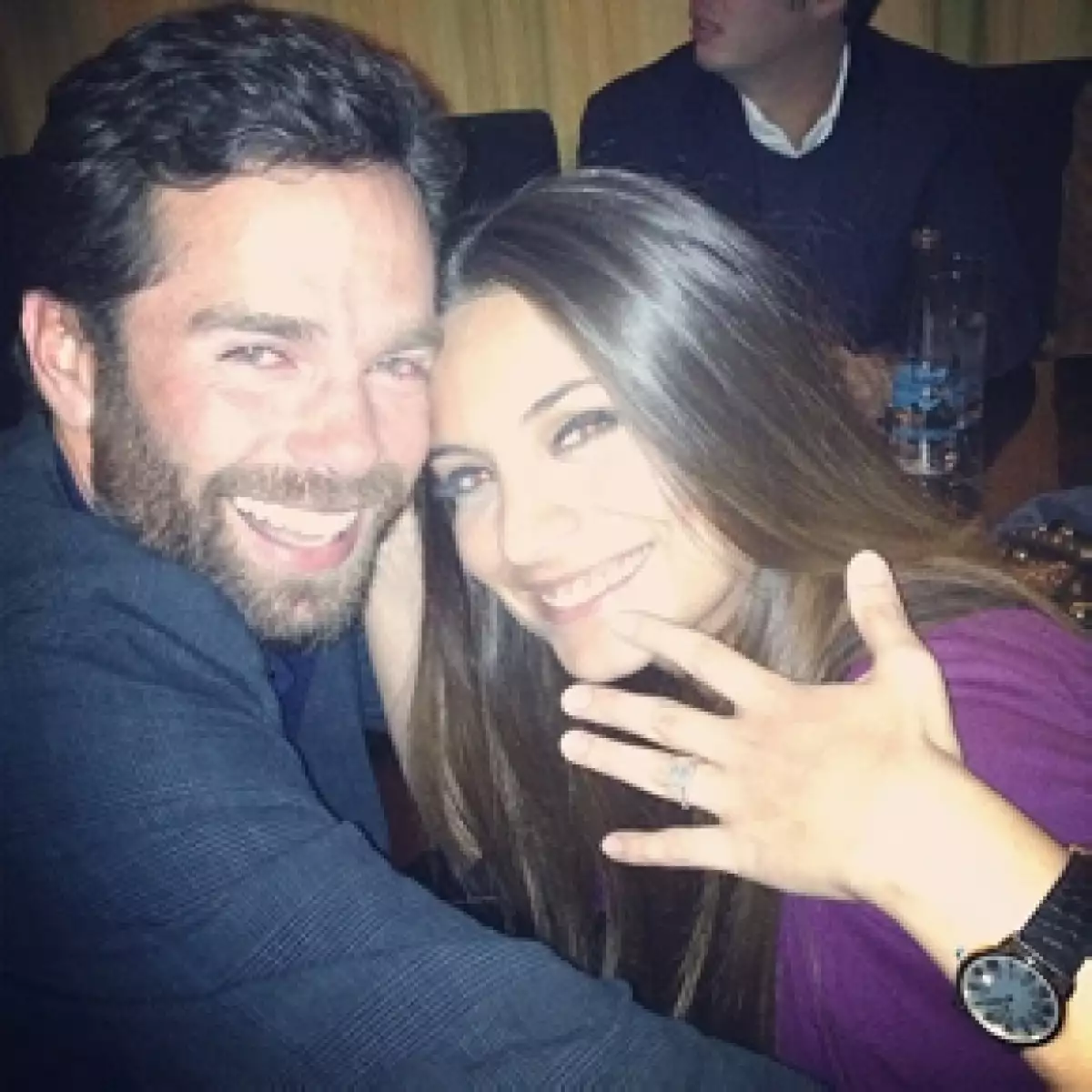 El 24 de abril la actriz compartió esta tierna imagen junto a su ahora esposo.