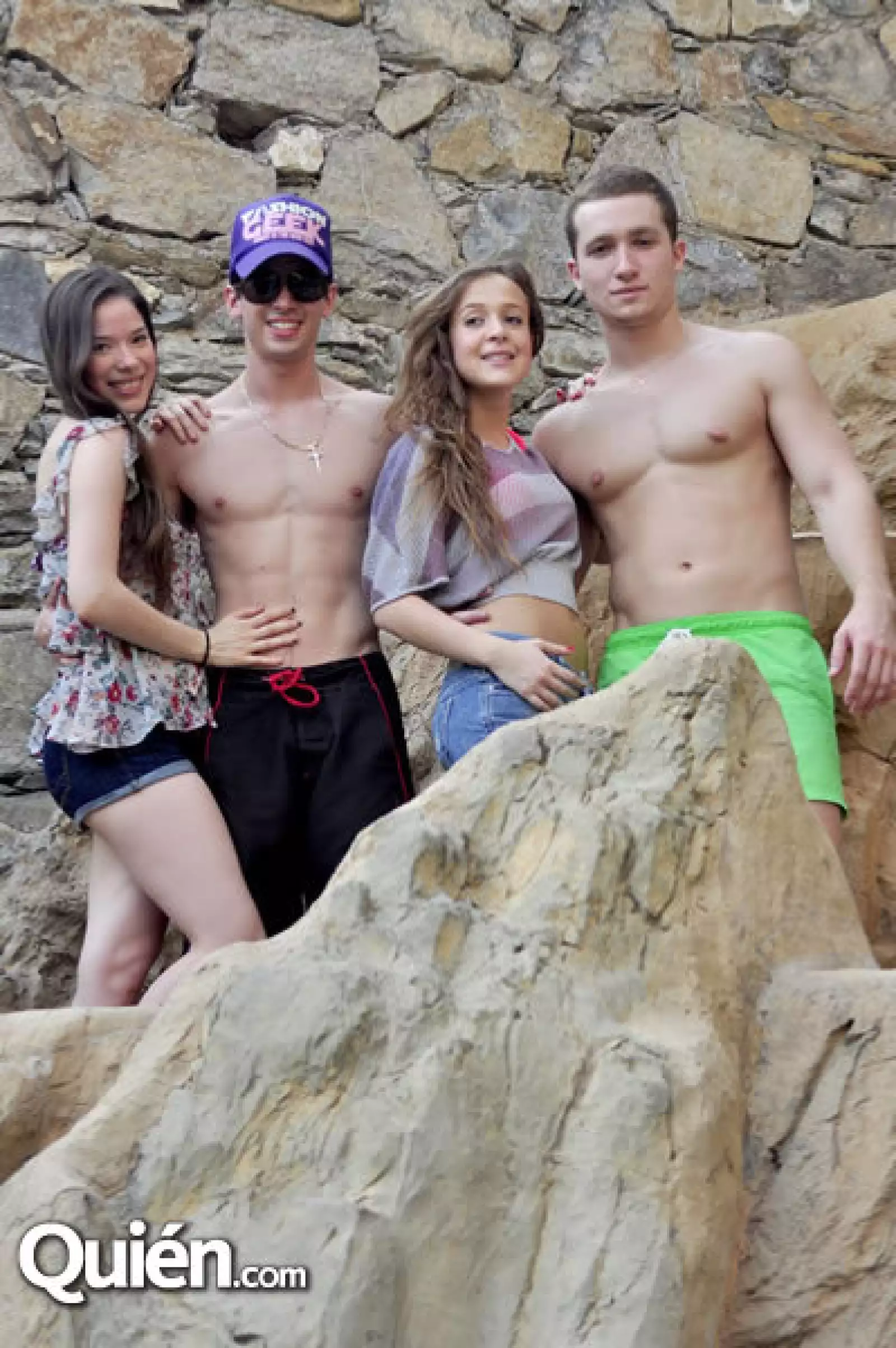 Andrés Elizondo, Nina Morales, Fernanda Portes y Tomás Poblete Lepeley