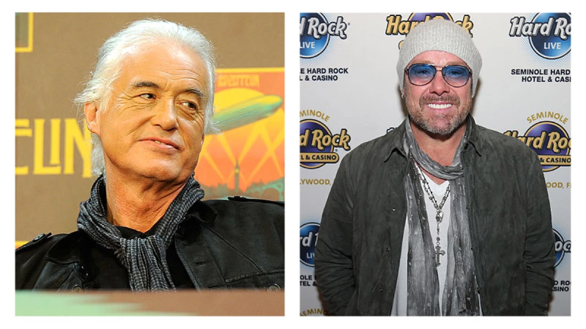 Jimmy Page y Jason Bonham