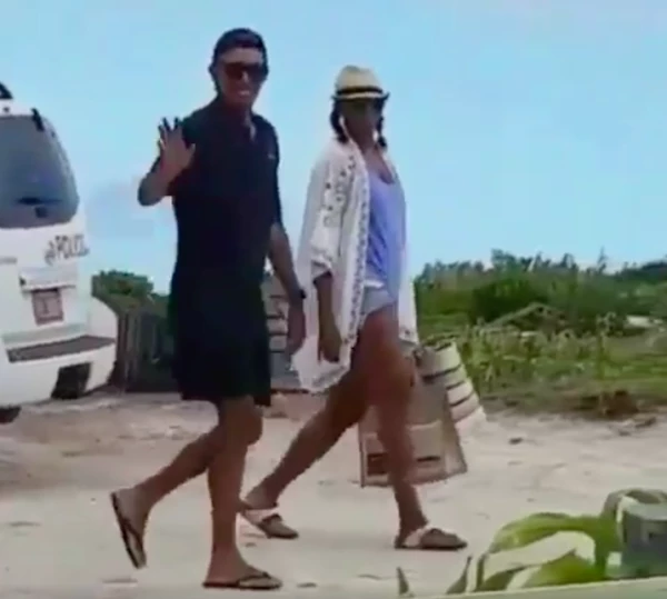 michelle y barack en el caribeb