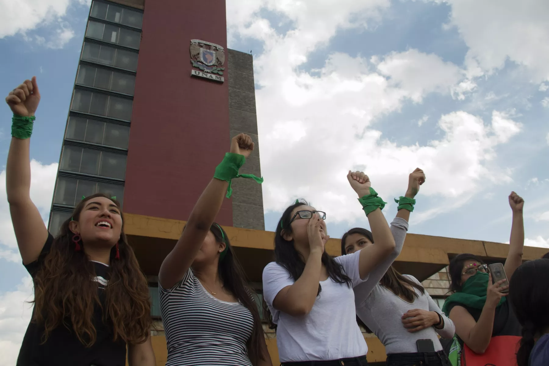 Marcha verde en la UNAM