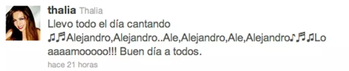 La cantante ha comunicado varías cosas por medio de du cuenta de Teiytter.