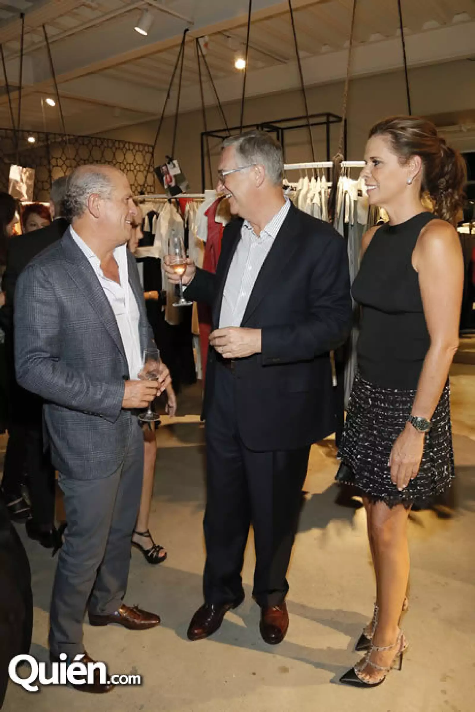 Javier Sordo,Ricardo Salinas y Ana Paula Sordo