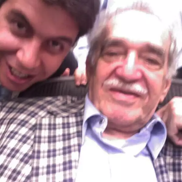 Con el fallecido escritor Gabriel García Márquez.