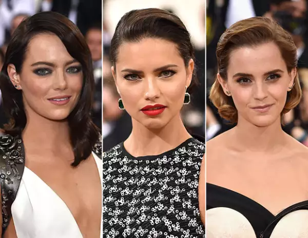 Emma Stone, Adriana Lima y Emma Watson.