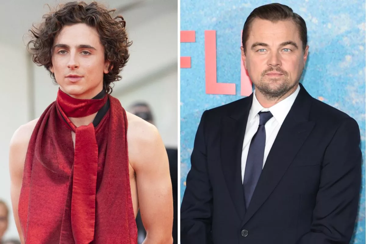 Timothée Chalamet y Leonardo DiCaprio