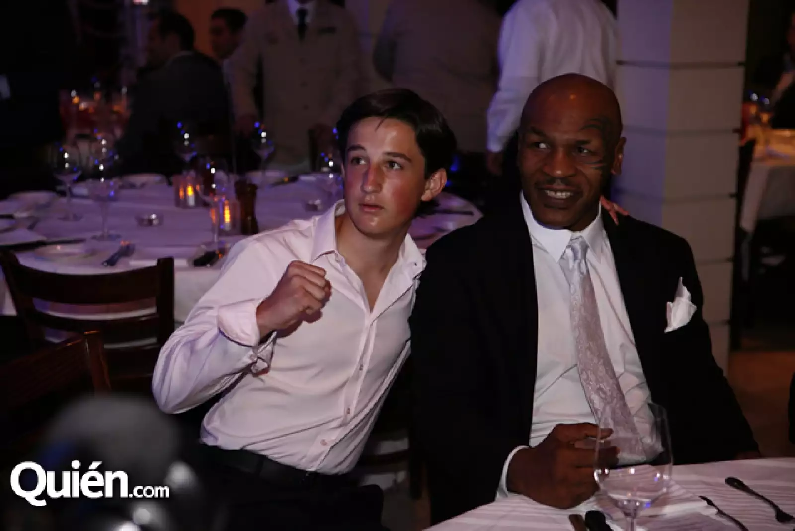 Andrés Sulaimán y Mike Tyson