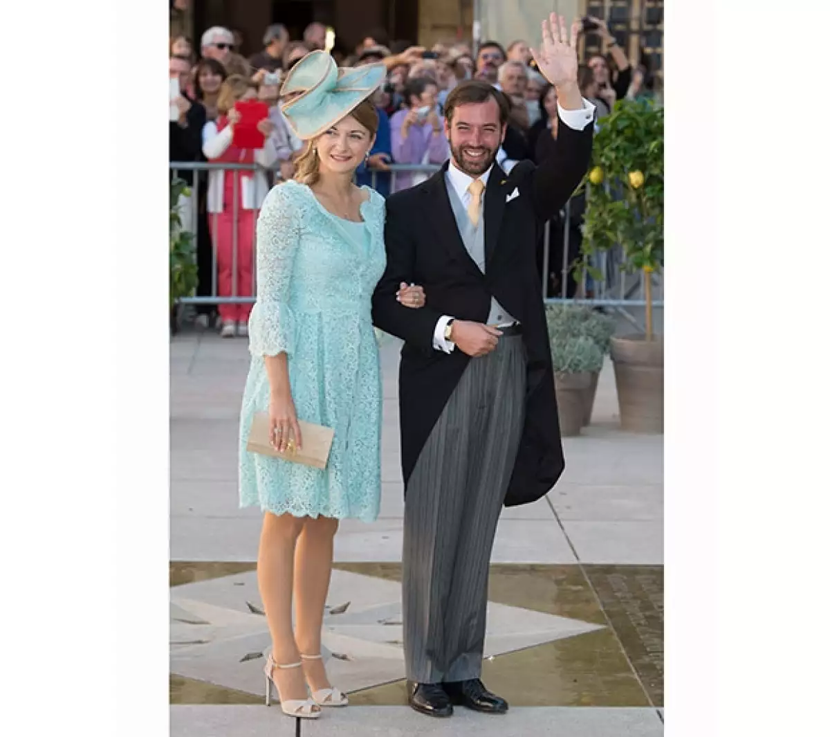Príncipes Estefanía y Guillermo de Luxemburgo.