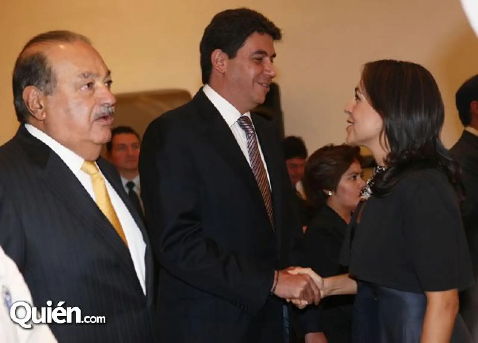 Carlos Slim,Arturo Elías Ayub,Cristina Pineda