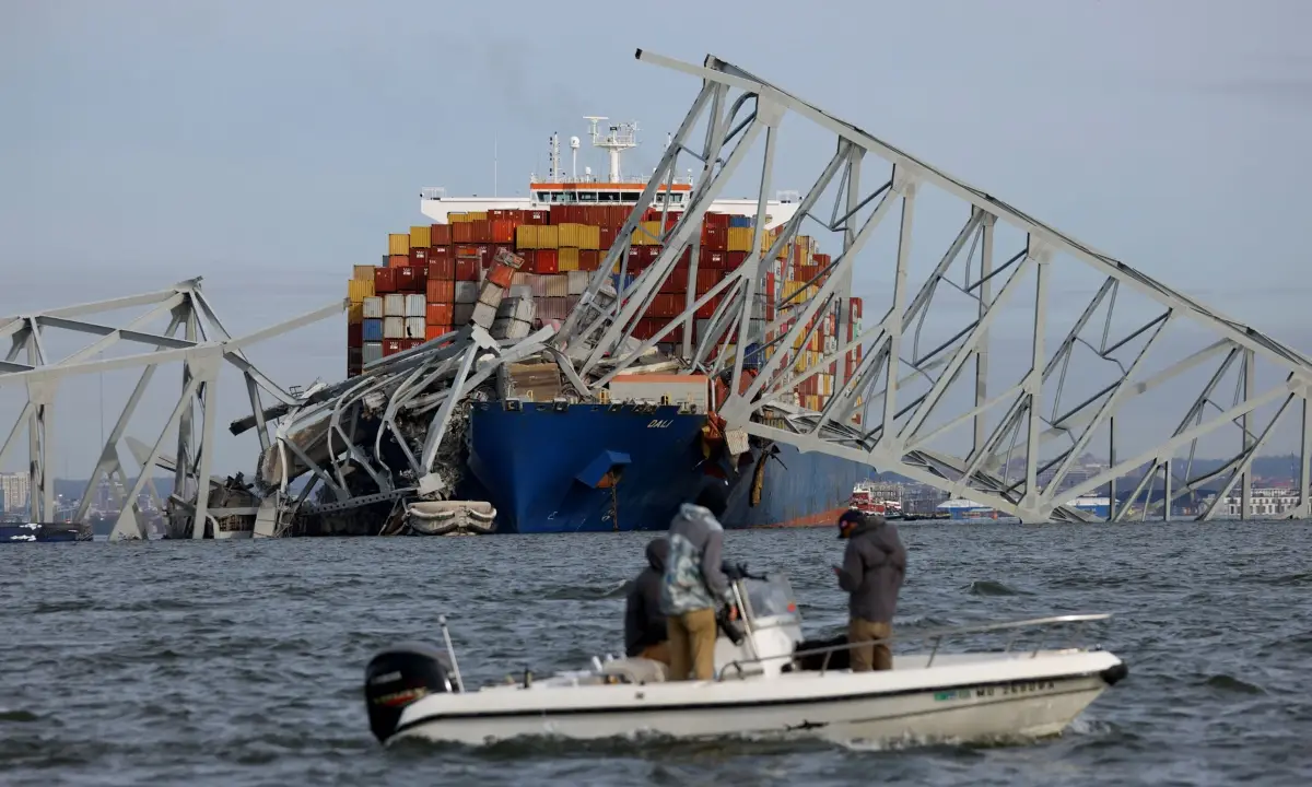 Dos mexicanos desaparecidos en Baltimore, tras la caída del puente Francis Scott Key 