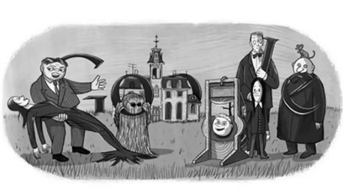 doodle de la familia addams