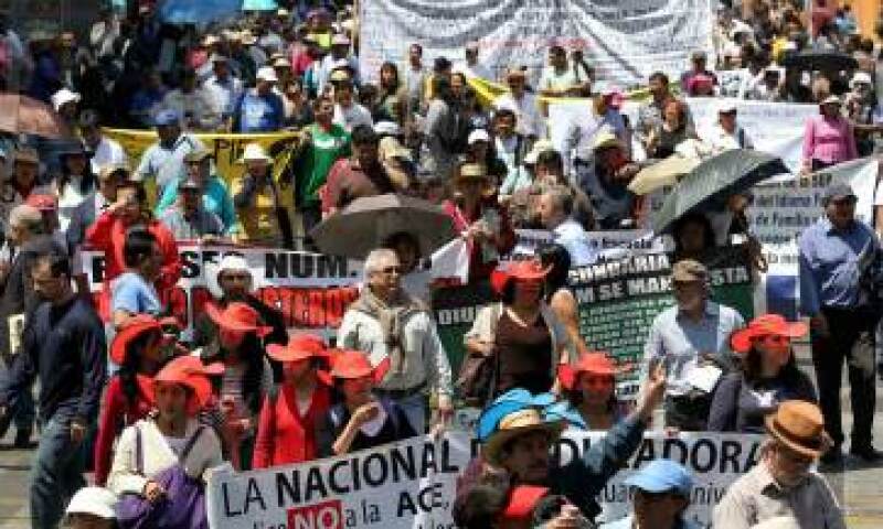 La Coparmex considera que las manifestaciones magisteriales atentan contra el artículo tercero constitucional que garantiza el derecho que tienen los niños de recibir educación. (Foto: Notimex)
