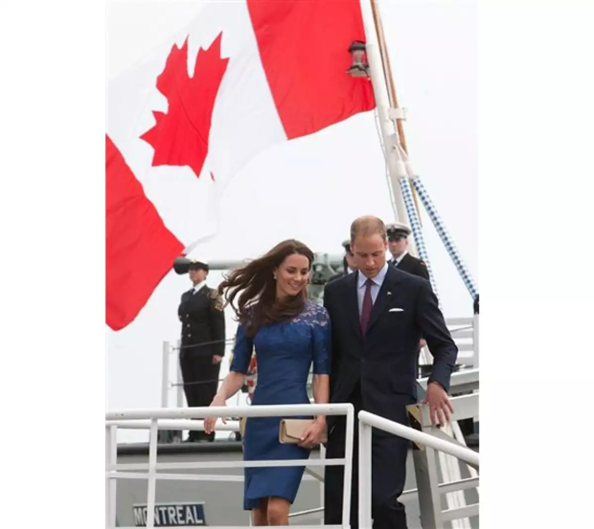 La pareja se encuentra en su primer viaje oficial como esposos.
