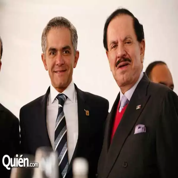 17 de Enero 2014. Estado de México. Cumpleaños Antonio Chedraoui. Miguel Ángel Mancera,Juan Francisco Ealy Ortiz