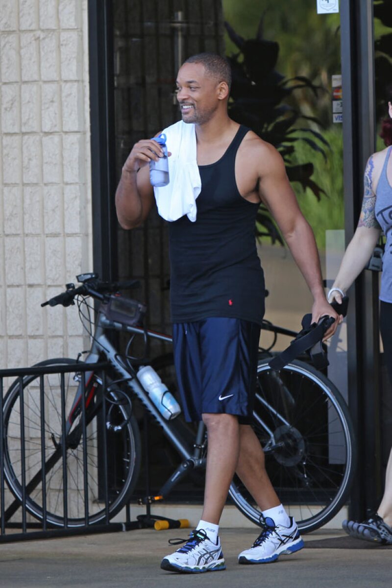 Will Smith no hace a un lado su rutina de ejercicio ni en las vacaciones.