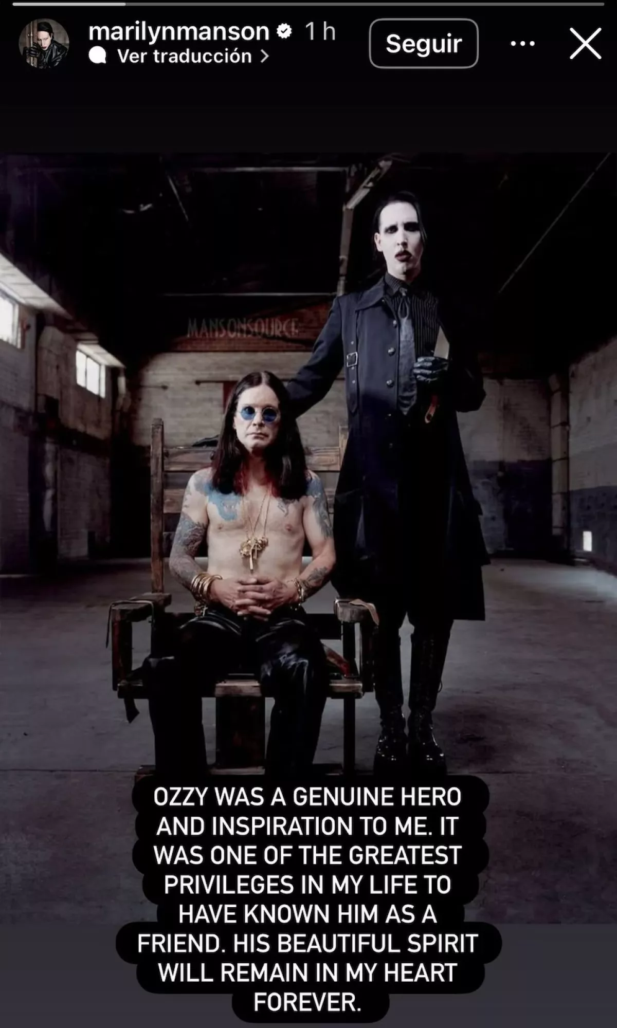 Ozzy Osbourne y Marylin Manson