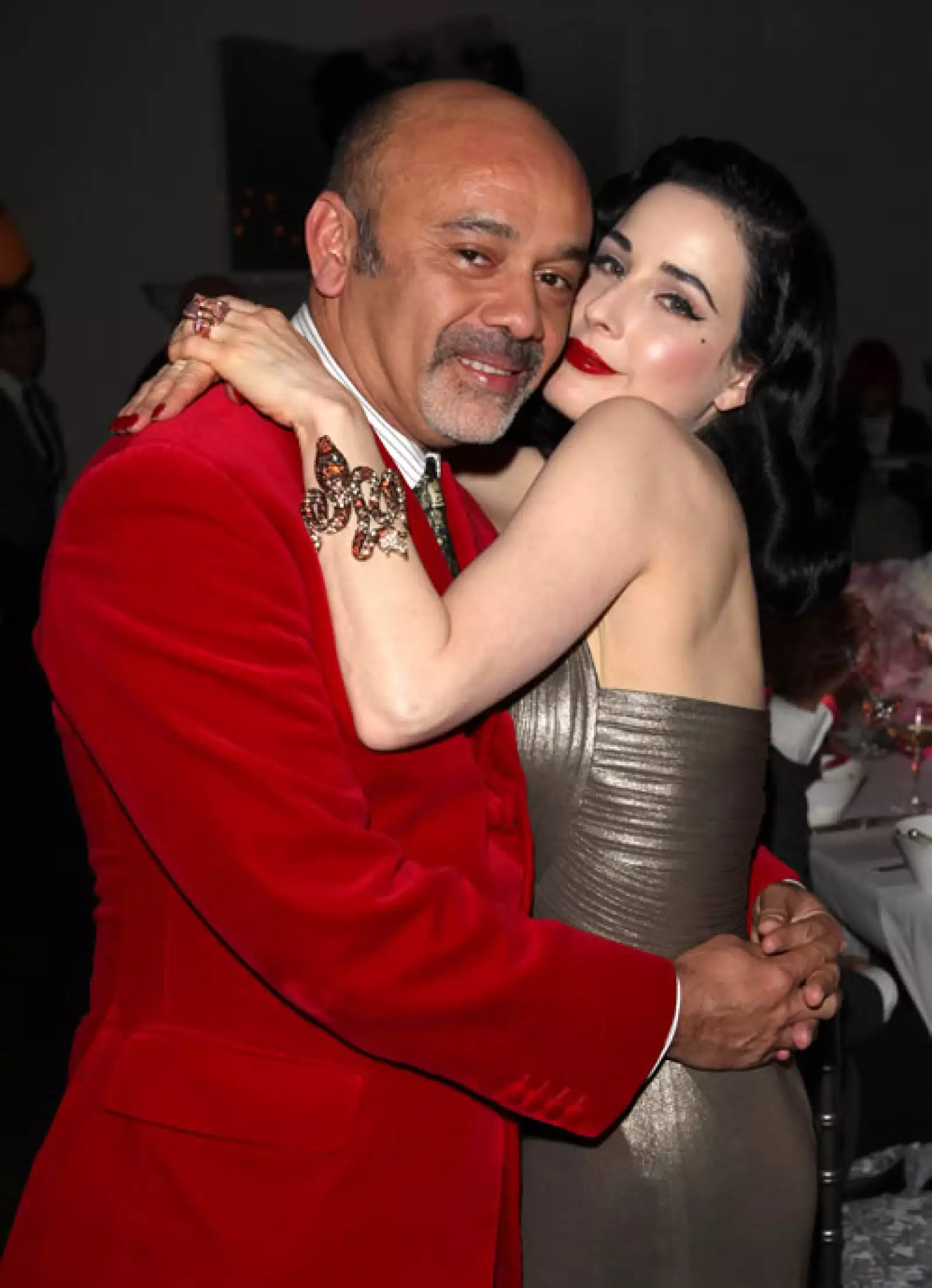 El estilo burlesco de Dita Von Teese fue el gancho ideal para cautivar a Christian Louboutin.