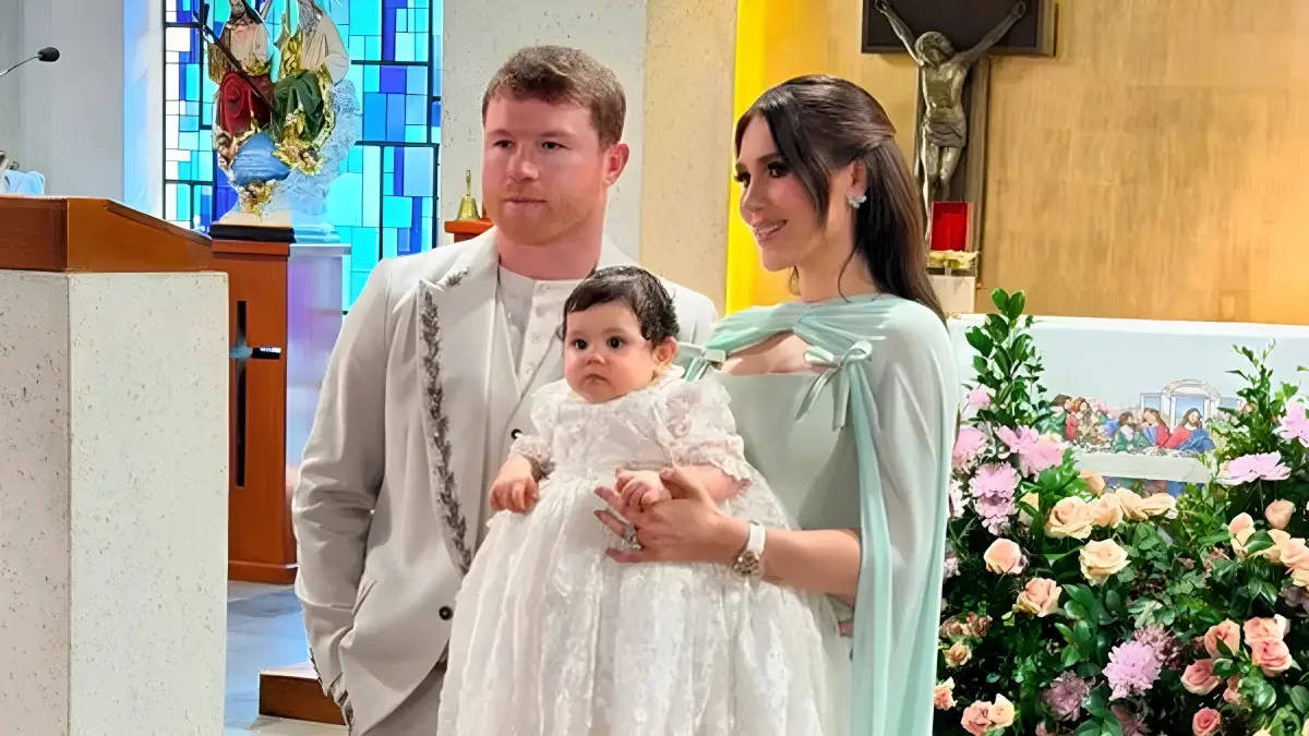 Saúl Canelo Álvarez y Fernanda Gómez