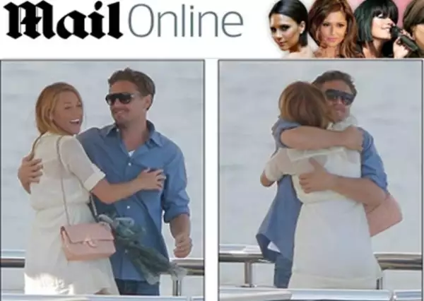 Blake y Leo fueron captados en el yate de Steven Spielberg.
