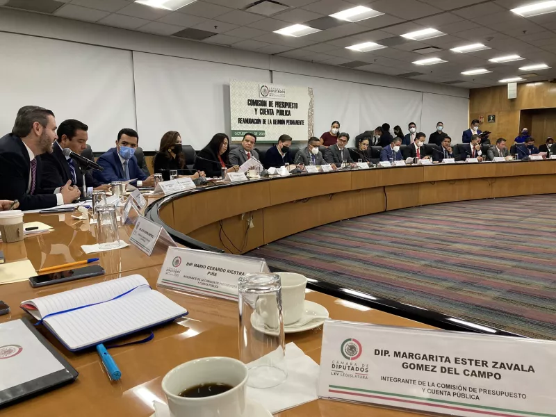 Sesión de la Comisión de Presupuesto de la Cámara de Diputados