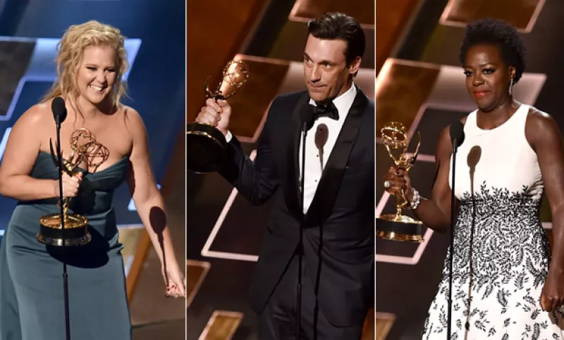 Amy Schumer, Viola Davis y Jon Hamm son algunos de los nombres que se llevaron la preciada estatuilla a casa en la entrega número 67 de los premios a lo mejor de la televisión.