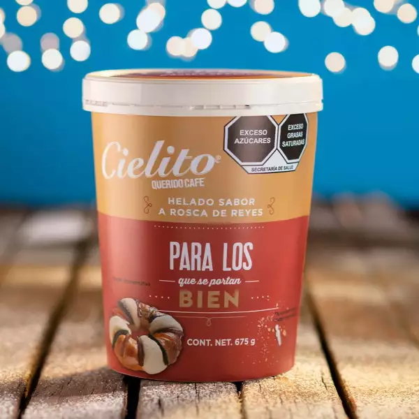 Bote de Helado Rosca de Reyes