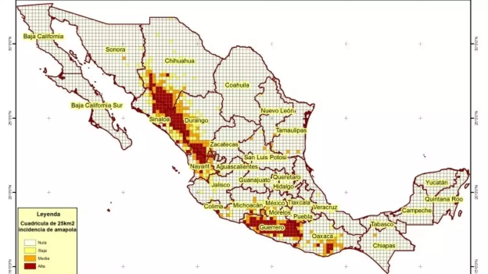 mapa amapola
