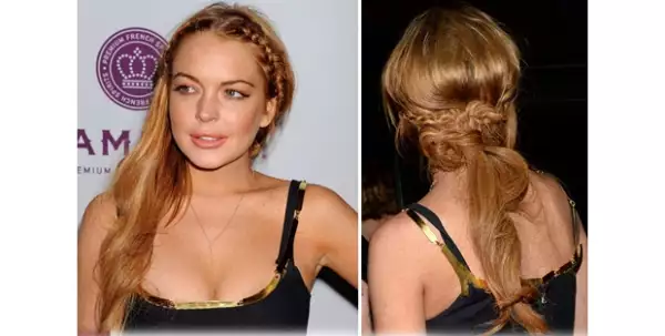 El peinado fue otro de los elementos que llamó la atención del look de Lindsay.