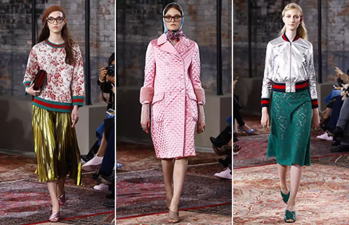 La firma italiana presentó esta mañana su colección de Crucero 2016 bajo el mando de Alessandro Michele. Estas fueron las tendencias más marcadas de la temporada.