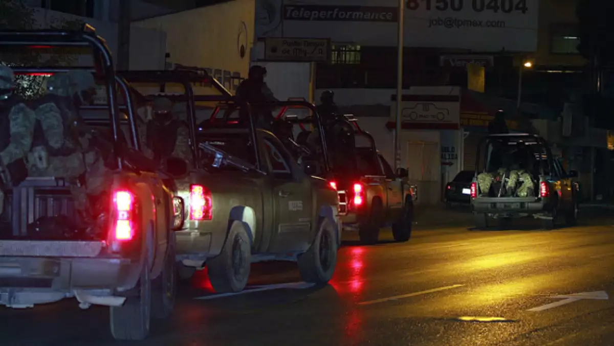 El miércoles, soldados y policías estatales realizaron un operativo de seguridad en Nuevo León