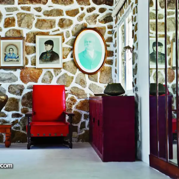 En la casa se mezclan los estilos mexicano,árabe y chino.