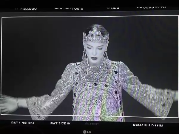Tanto el vestido como los accesorios suman el gran total de 1 millón de pesos.