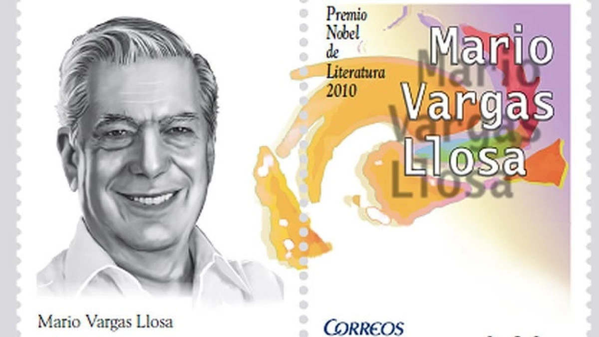 Timbre dedicado a Mario Vargas Llosa
