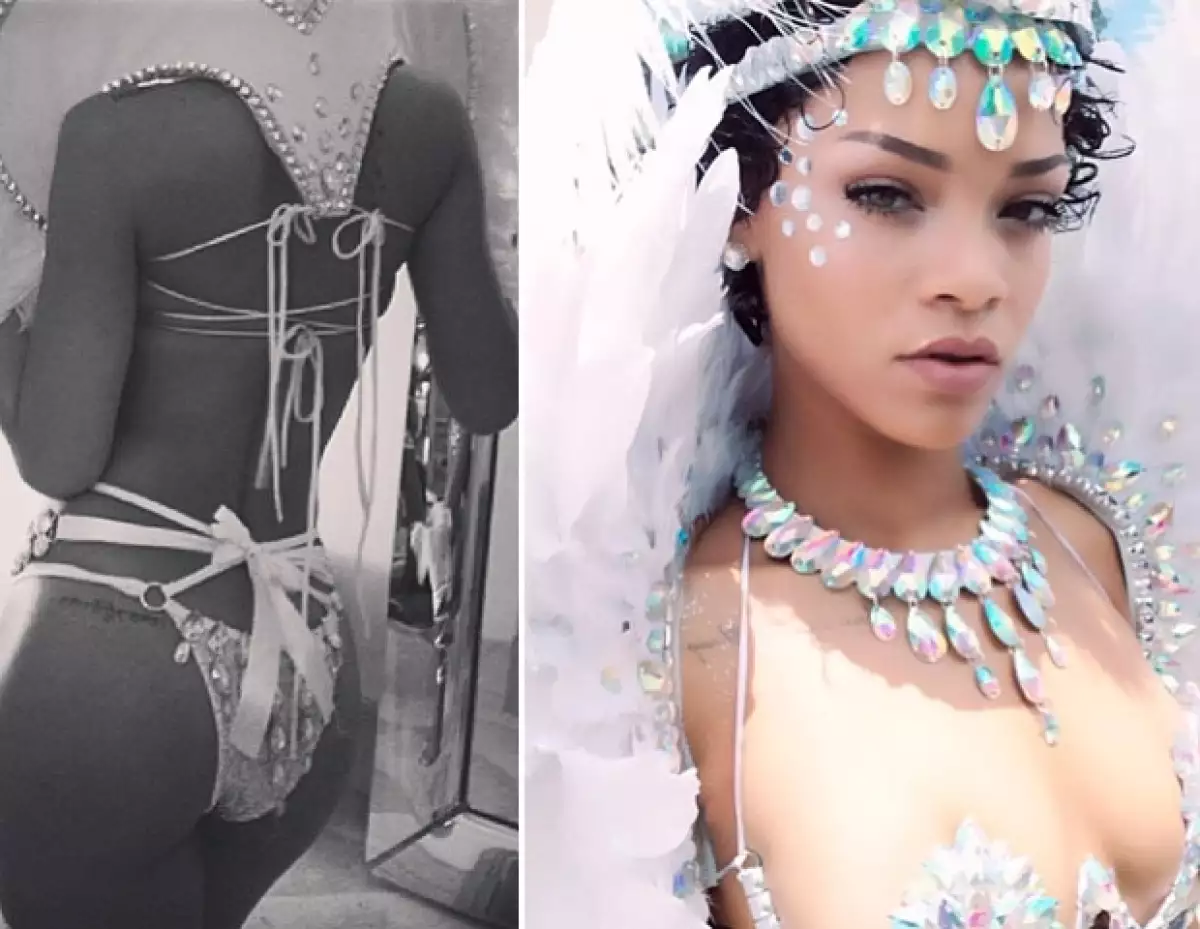 Rihanna compartió algunas imágenes a su Instagram.