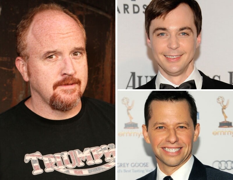 Louis C.K. (Izquierda), Jim Parsons (Arriba), Jon Cryer (Abajo)