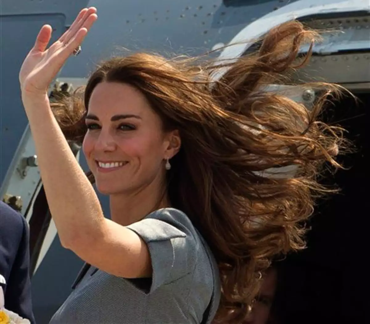 Kate Middleton se ha mostrado feliz.