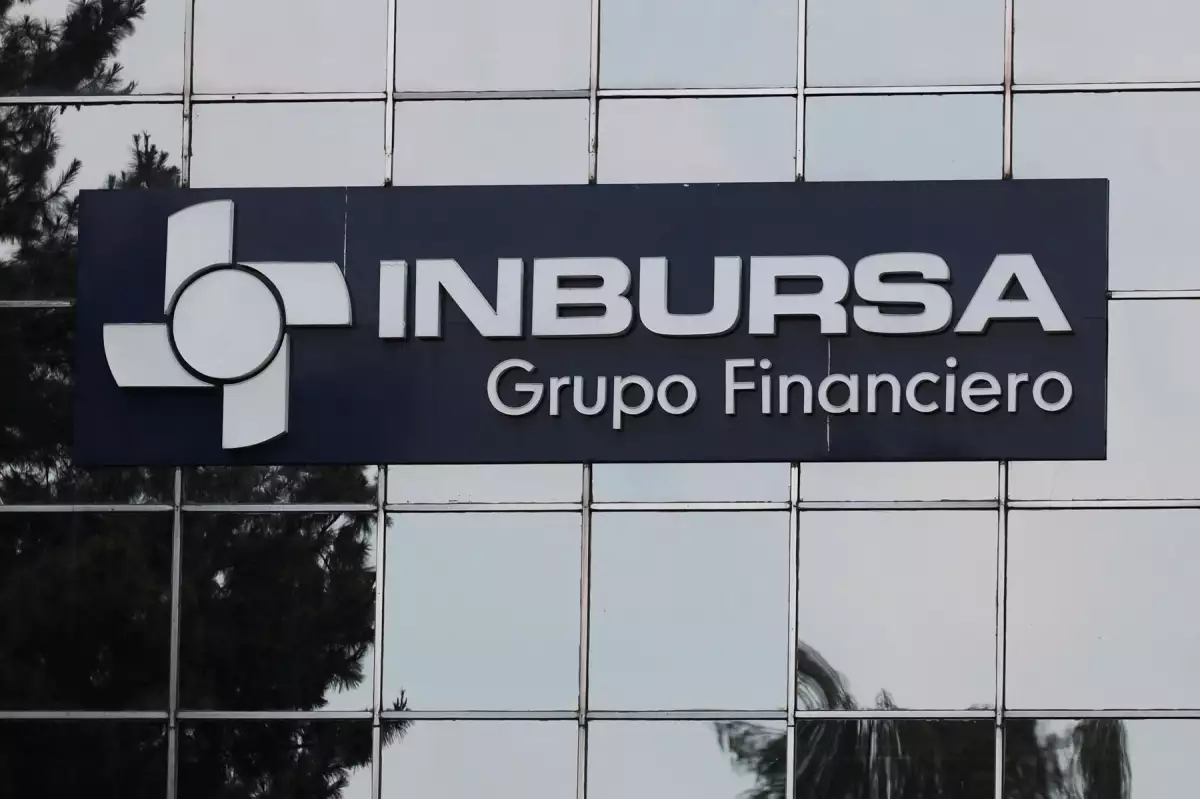 The logo of Inbursa financial company is pictured in Mexico City